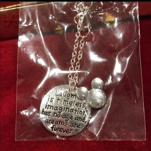 NIP Mickey Head Laughter Necklace